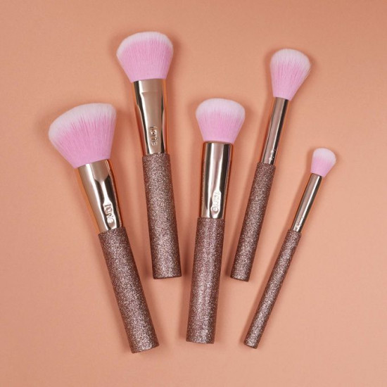 tarte Goal-Getters Contour Brush Set - Rose Gold Glitter Edition