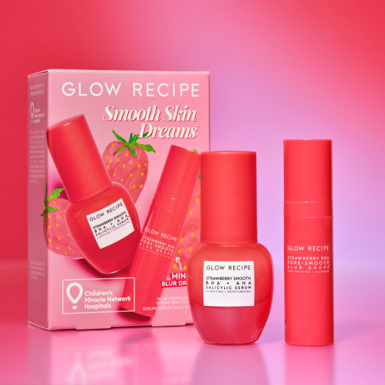 Glow Recipe Smooth Skin Dreams Kit - Strawberry BHA & AHA Duo Glow Recipe Smooth Skin Dreams Kit - Strawberry BHA & AHA Duo