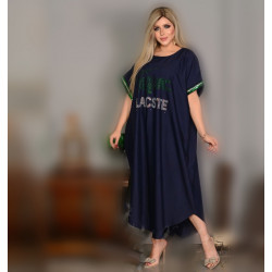 جلابية لاكوست قطن عالي الجودة - لون كحلي (مقاس موحد) جلابية لاكوست قطن عالي الجودة - لون كحلي (مقاس موحد)