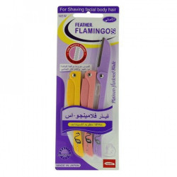 Feather Flamingo Eyebrow Touch-up Razors (Set of 3)