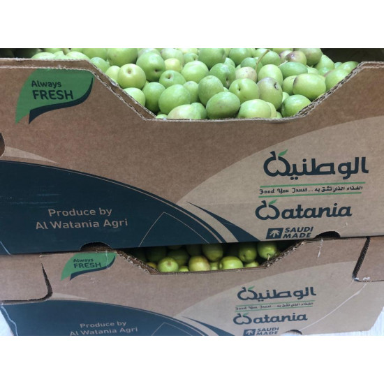 زيتون اخضر عضوي طازج 1 كجم  الوطنية 