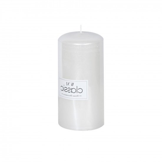 شمع معطر 15×7 سم - فضي لامع