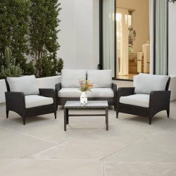 جلسة حديقة 4 مقاعد وطاولة جلسة حديقة 4 مقاعد وطاولة