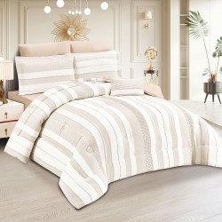 مفرش ميكروفايبر وقطن 8 قطع نفرين مفرش ميكروفايبر وقطن 8 قطع نفرين