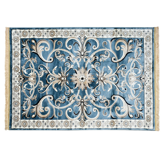 سجادة تصميم إيراني عصري 290×200 سم - أزرق سجادة تصميم إيراني عصري 290×200 سم - أزرق