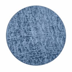 سجادة دائرية محفورة فخمة 200×200 سم لون أزرق