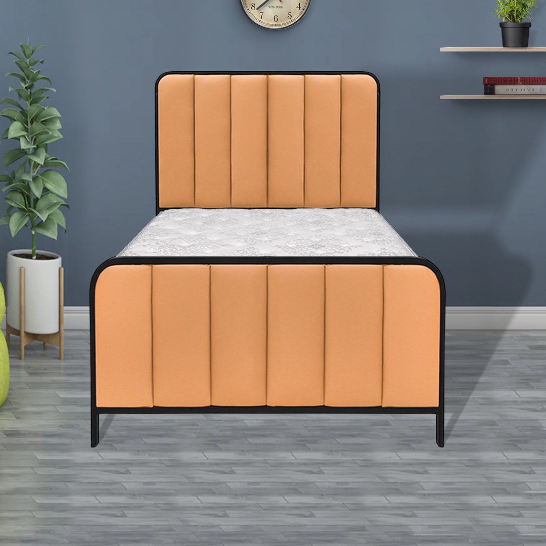 سرير معدن منجد 120*200 سم سرير معدن منجد 120*200 سم