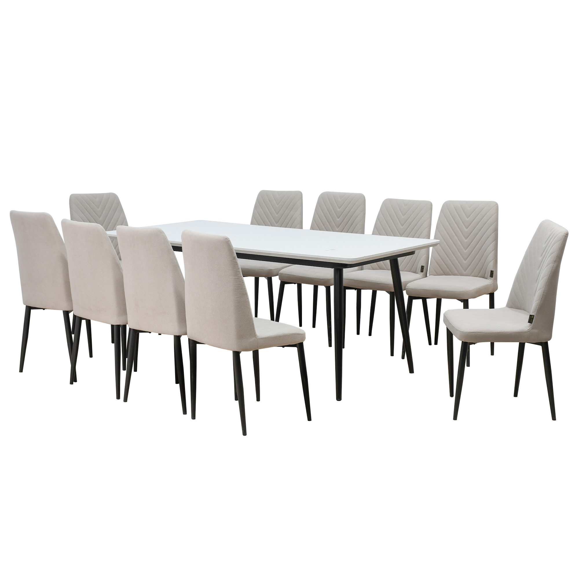 طاولة طعام خشب 10 كرسي