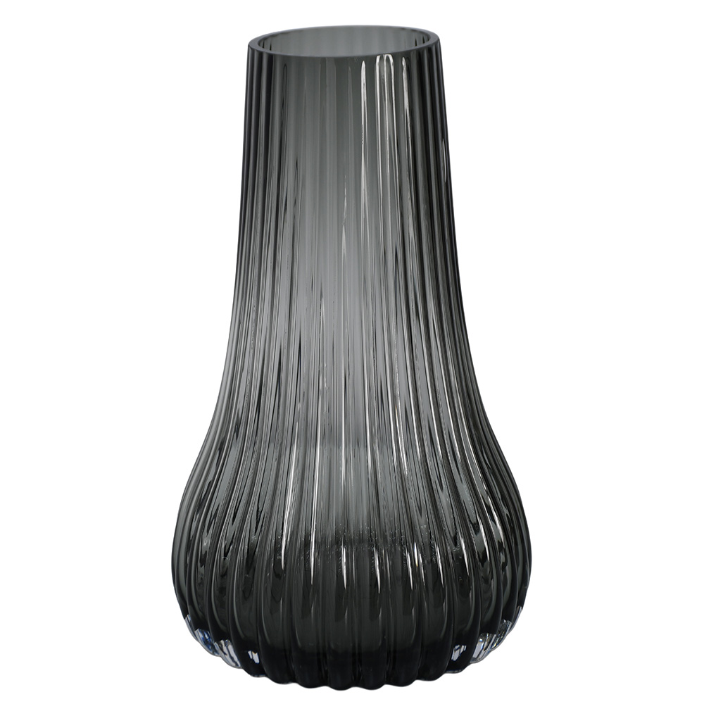 فازة ورد شفافة تصميم عصري رمادي فازة ورد شفافة تصميم عصري رمادي