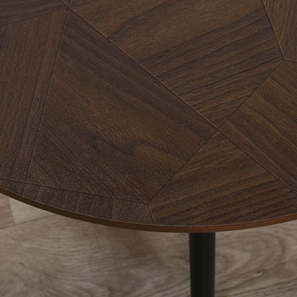 طقم طاولات خدمة 3 قطع من الخشب بني غامق طقم طاولات خدمة 3 قطع من الخشب بني غامق