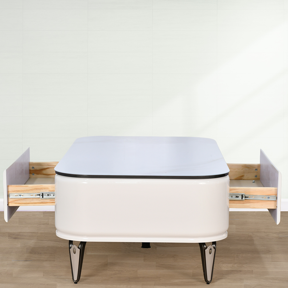 طاولة قهوة مفردة سطح سيراميك 130 سم طاولة قهوة مفردة سطح سيراميك 130 سم