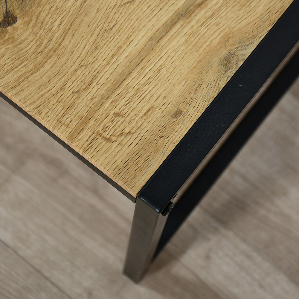 طقم طاولات خدمة من الخشب والمعدن 3 قطع طقم طاولات خدمة من الخشب والمعدن 3 قطع