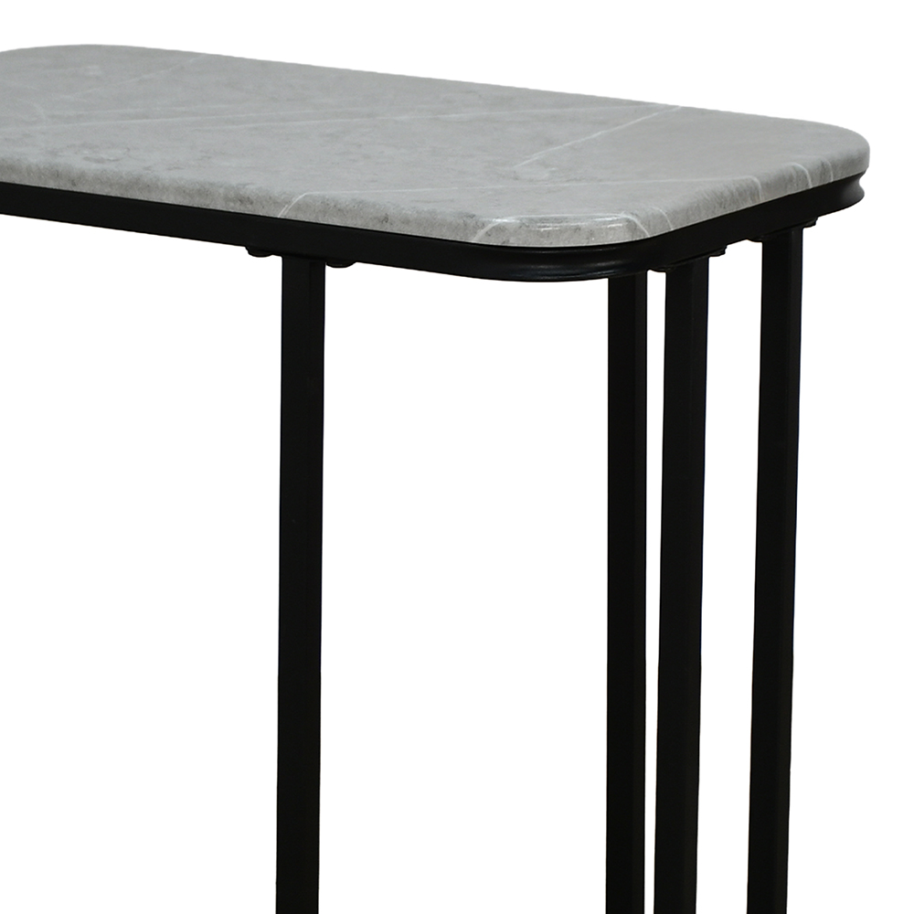 طاولة خدمة مفردة خشب مع قاعدة معدن طاولة خدمة مفردة خشب مع قاعدة معدن