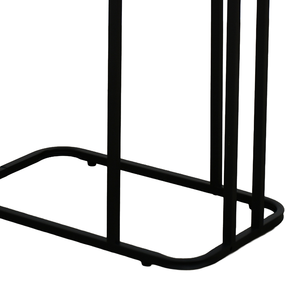 طاولة خدمة مفردة خشب مع قاعدة معدن طاولة خدمة مفردة خشب مع قاعدة معدن