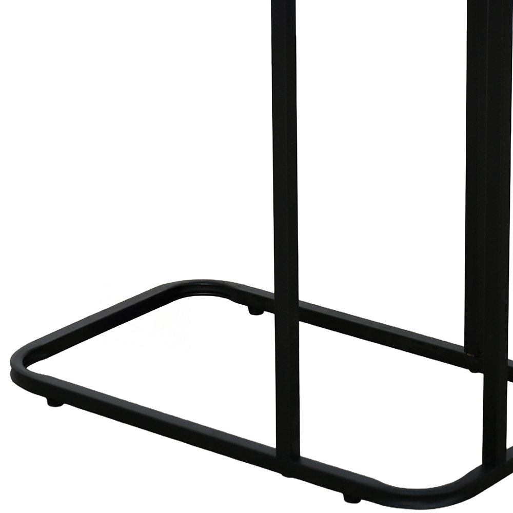 طاولة خدمة مفردة خشب مع قاعدة معدن طاولة خدمة مفردة خشب مع قاعدة معدن