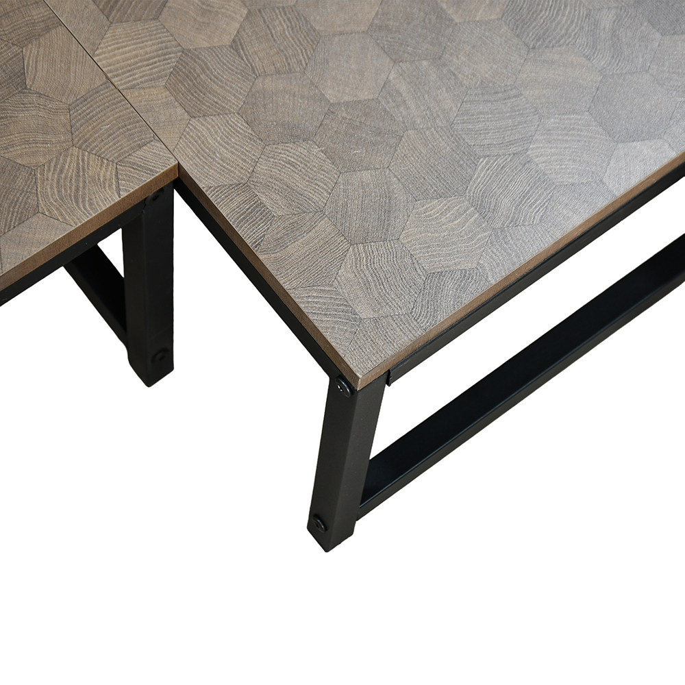 طقم طاولات خدمة 5 قطع خشبي بني طقم طاولات خدمة 5 قطع خشبي بني