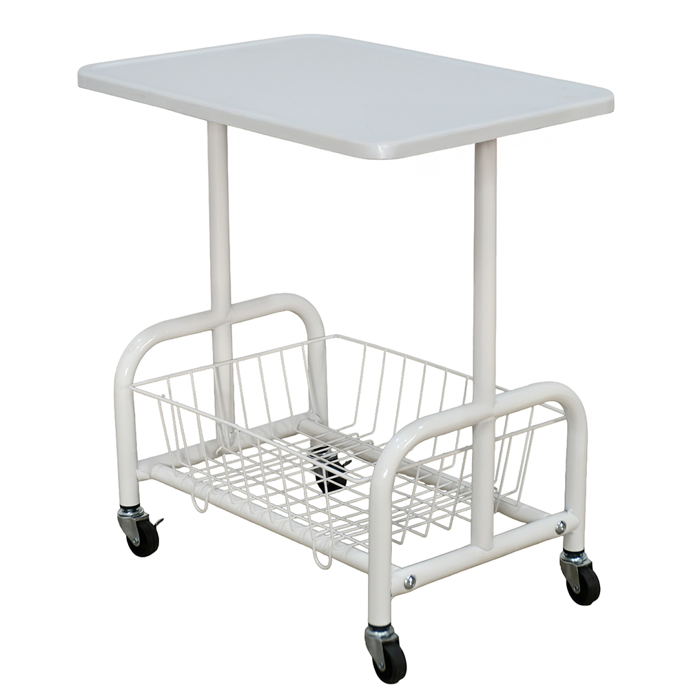 عربة تقديم سطح خشبي مع رف تخزين معدني عربة تقديم سطح خشبي مع رف تخزين معدني