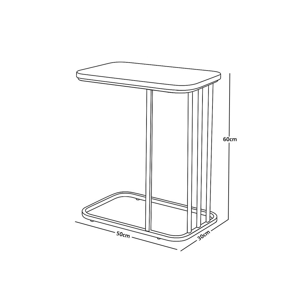 طاولة خدمة مفردة خشب مع قاعدة معدن طاولة خدمة مفردة خشب مع قاعدة معدن