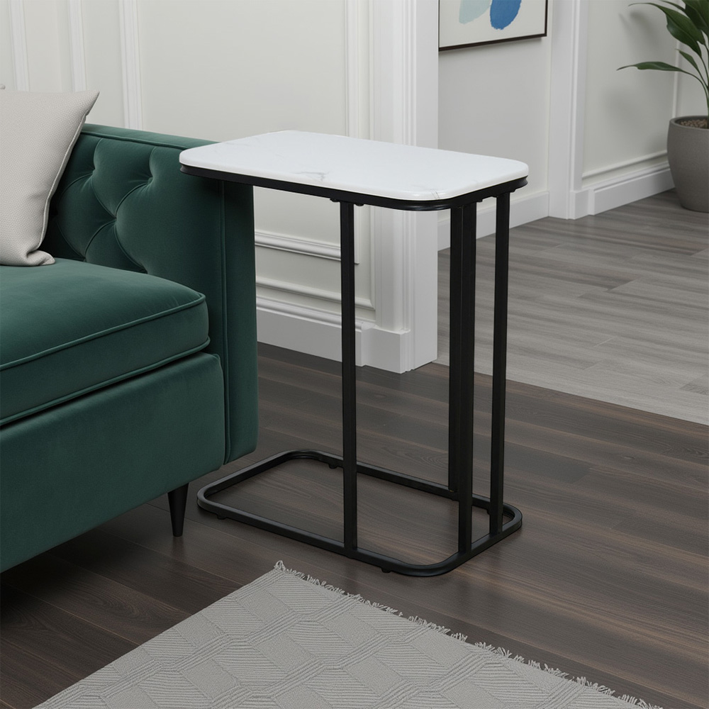 طاولة خدمة مفردة خشب مع قاعدة معدن طاولة خدمة مفردة خشب مع قاعدة معدن