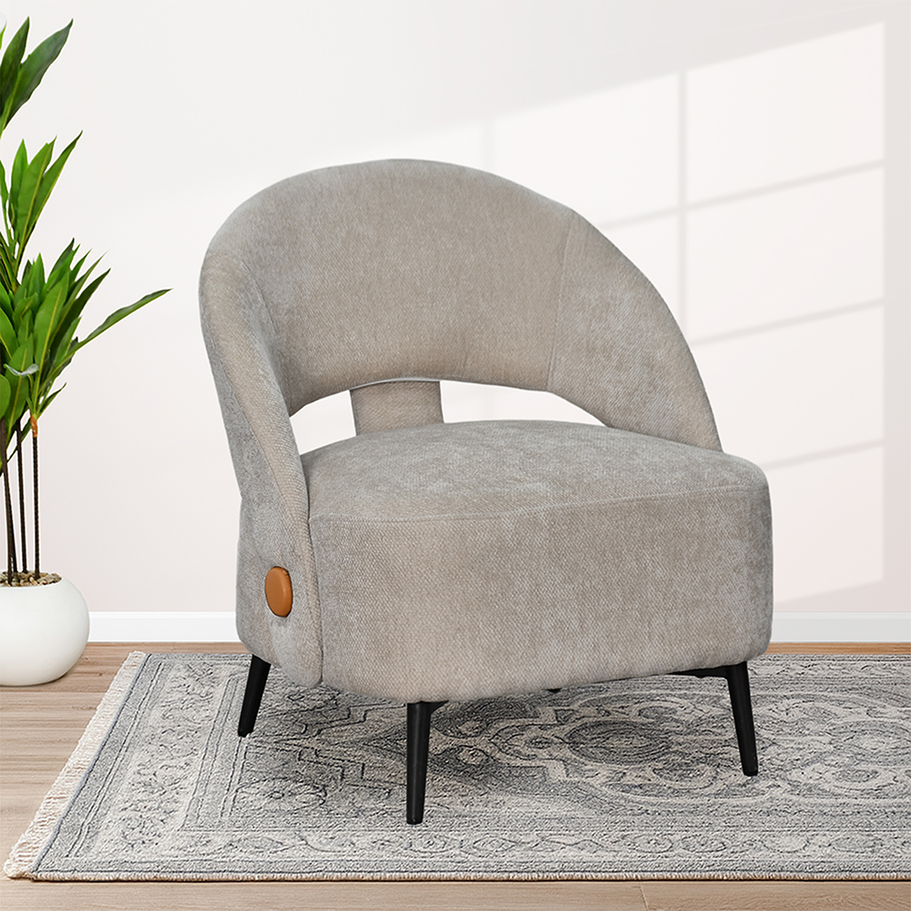 كرسي مفرد فاخر قماشي كافيه كرسي مفرد فاخر قماشي كافيه