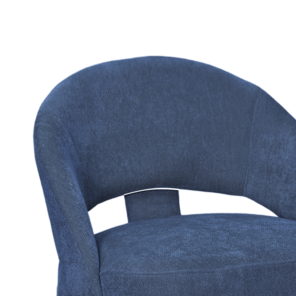 كرسي مفرد فاخر قماشي أزرق كرسي مفرد فاخر قماشي أزرق