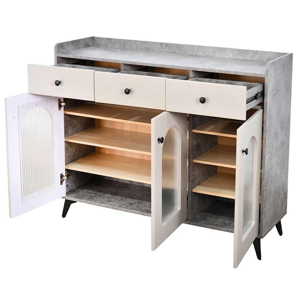 دولاب متعدد الاستخدام خشب بأبواب زجاجية 120 سم دولاب متعدد الاستخدام خشب بأبواب زجاجية 120 سم