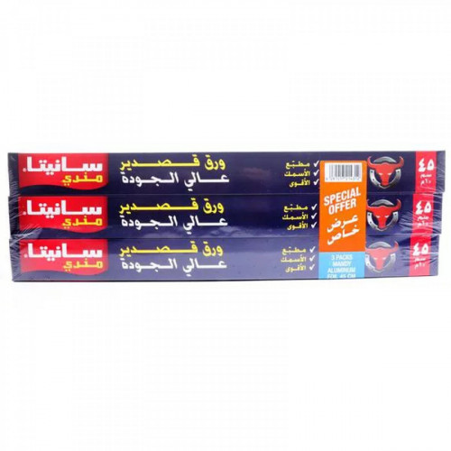 ورق قصدير سانيتا مندي 45 سم 3×8* ورق قصدير سانيتا مندي 45 سم 3×8*