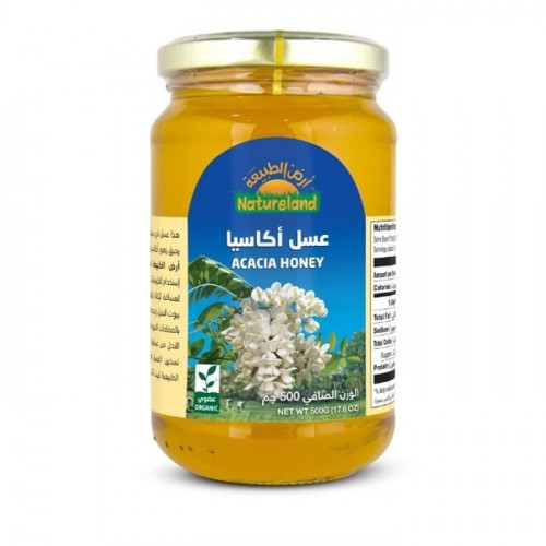 عسل الأكاسيا أرض الطبيعه 500 جم