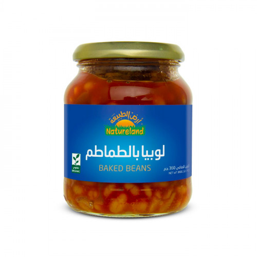 لوبيا بالطماطم عضوي أرض الطبيعه 360 جم