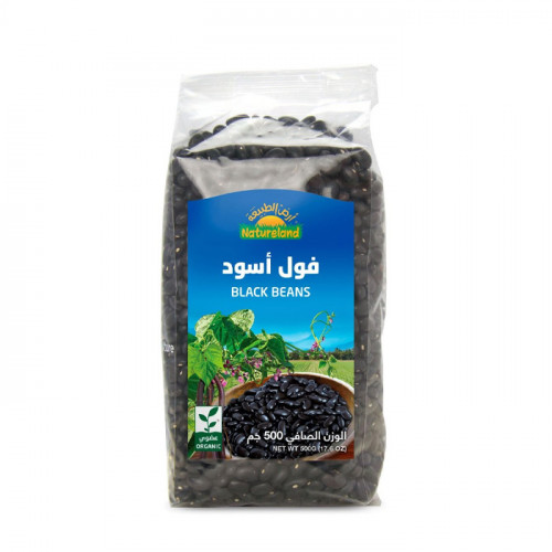 فول أسود عضوي أرض الطبيعة 500 جم
