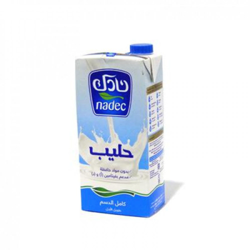 حليب نادك طويل الاجل كامل الدسم 1 لتر حليب نادك طويل الاجل كامل الدسم 1 لتر