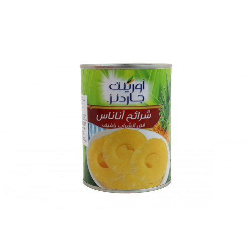 شرائح أناناس حلق حدائق أورينت 20 أونز