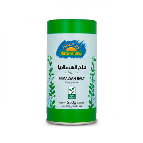 ملح الهيمالايا مطحون ناعم عضوي أرض الطبيعه 250 جم