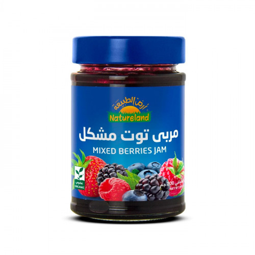 مربى توت مشكل عضوي أرض الطبيعة 200 جم