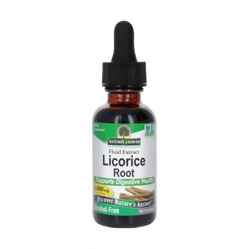 Nature's Answer Alcohol-Free Highly Concentrated Licorice Root Bio-Chelated Fluid Extract for Holistic Health & Skincare – 30 ml