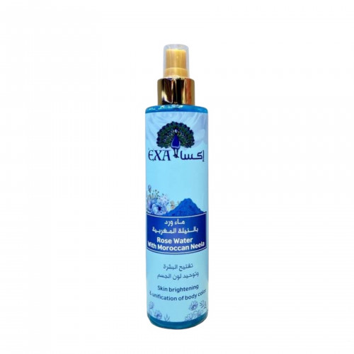 EXA Advanced Distilled Rose Water with Royal Blue Moroccan Neela Skin Brightening & Total Body Tone Unification Spray – 250ml EXA Advanced Distilled Rose Water with Royal Blue Moroccan Neela Skin Brightening & Total Body Tone Unification Spray – 250ml