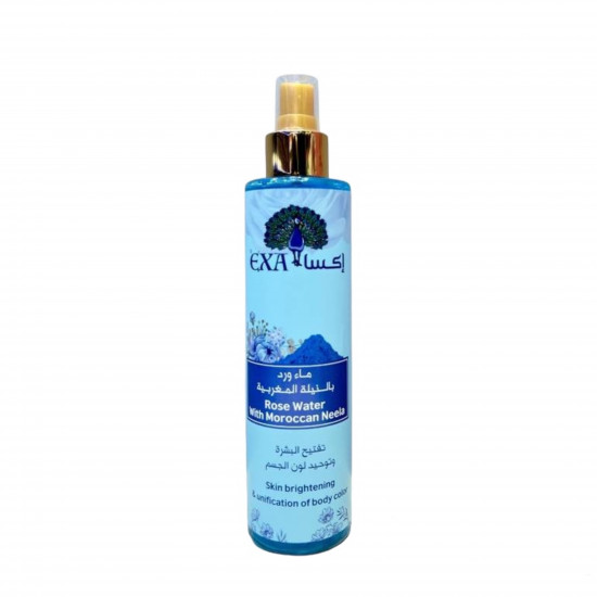 EXA Advanced Distilled Rose Water with Royal Blue Moroccan Neela Skin Brightening & Total Body Tone Unification Spray – 250ml EXA Advanced Distilled Rose Water with Royal Blue Moroccan Neela Skin Brightening & Total Body Tone Unification Spray – 250ml
