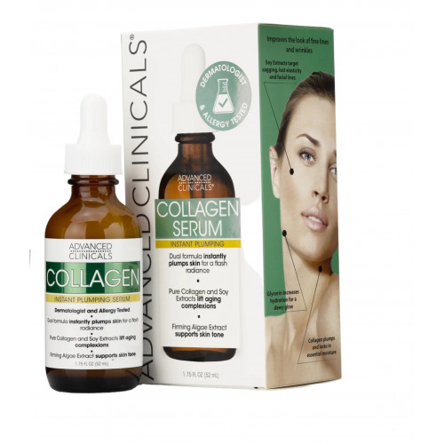 أدفانست كلينيكالز Advanced Clinicals سيروم الكولاجين للوجه لامتلاء فوري - 52 مل أدفانست كلينيكالز Advanced Clinicals سيروم الكولاجين للوجه لامتلاء فوري - 52 مل