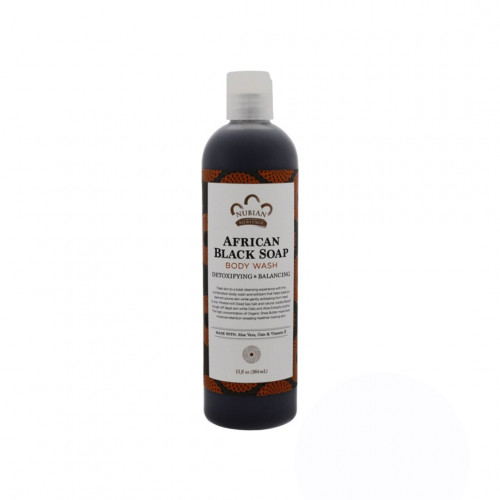 Nubian Heritage African Black Soap Body Wash - 384ml