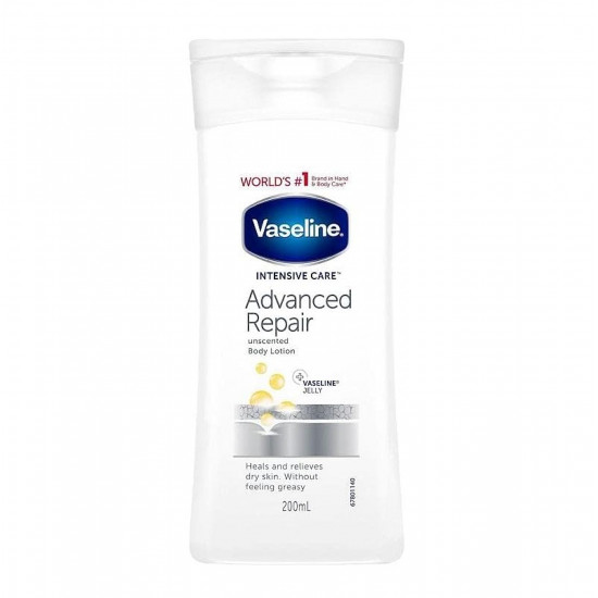 لوشن فازلين الطبي المطور Vaseline لإصلاح البشرة الجافة وشديدة الجفاف – 200 مل