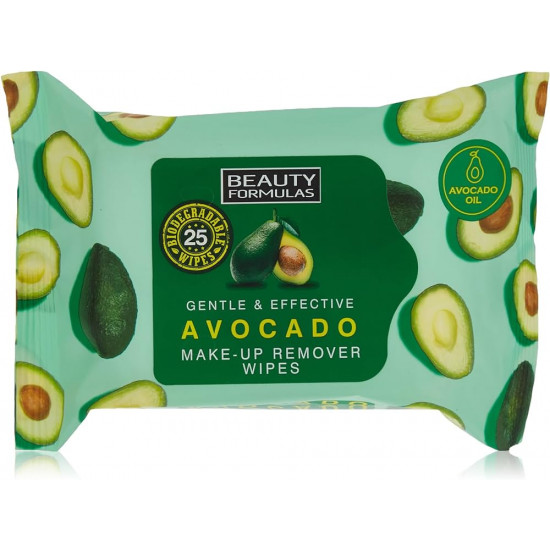 Beauty Formulas Gentle & Effective Avocado Make-up Remover Wipes - 25 Wipes Beauty Formulas Gentle & Effective Avocado Make-up Remover Wipes - 25 Wipes