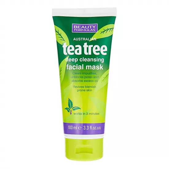 Beauty Formulas Australian Tea Tree Deep Cleansing Facial Mask - 100ml
