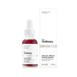 محلول التقشير الأحمر والأكثر شهرة بالتوليفة السريرية الفائقة (AHA 30% + BHA 2%)  من ذا أورديناري The Ordinary لتجديد خلايا البشرة ومكافحة العيوب – 30 مل