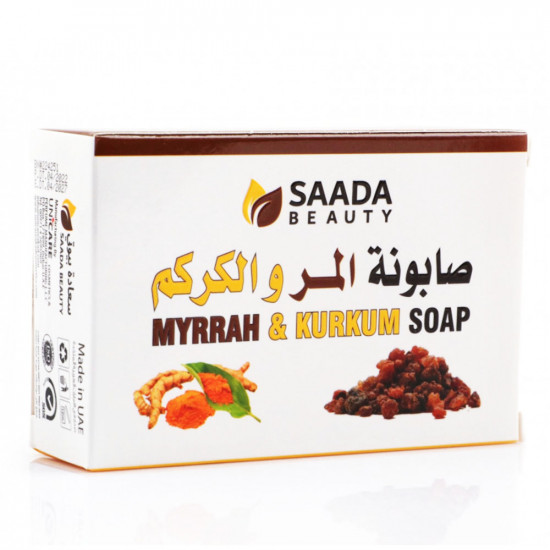Saada Beauty Myrrah & Kurkum Soap for Skin Care - 125g