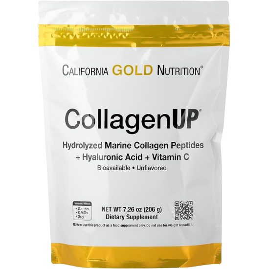 California Gold Nutrition CollagenUP - Marine Sourced Collagen Peptides - 206g