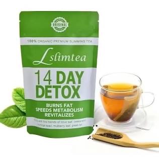 شاي التخسيس ديتوكس العضوي 100% (14 يوم) - L-Slimtea