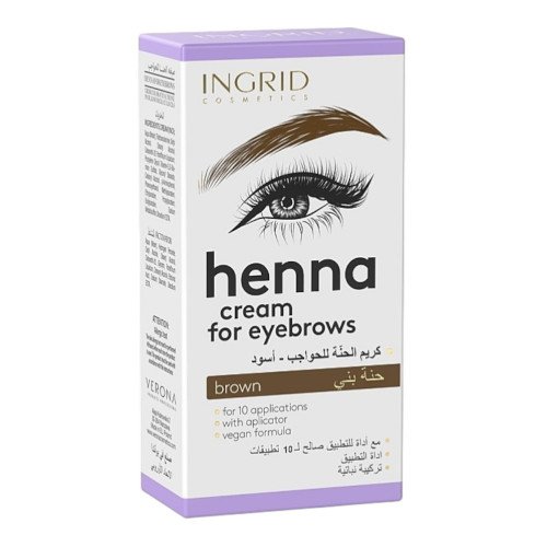 INGRID Henna Cream for Eyebrows - Brown (15ml / 15ml)