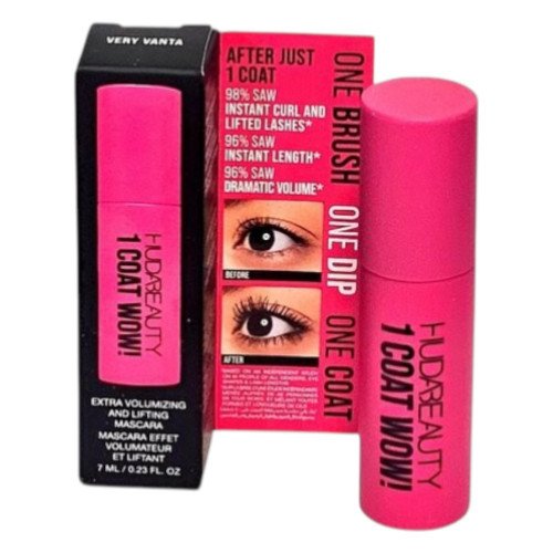 Huda Beauty 1 Coat Wow! Extra Volumizing Mascara - 7ml Huda Beauty 1 Coat Wow! Extra Volumizing Mascara - 7ml