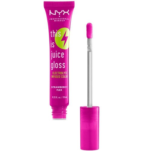 ملمع شفاه ان واي اكس (NYX) ذيس إز جوس جلوس - درجة (Strawberry Flex) - 10 مل