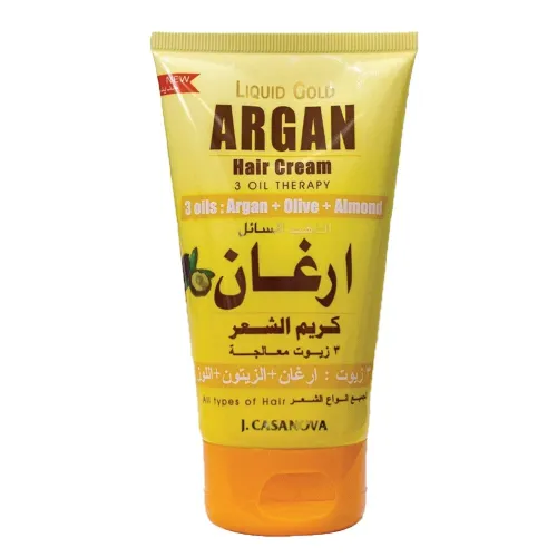 J. Casanova Argan Hair Cream (Liquid Gold) - 3 Oil Therapy J. Casanova Argan Hair Cream (Liquid Gold) - 3 Oil Therapy